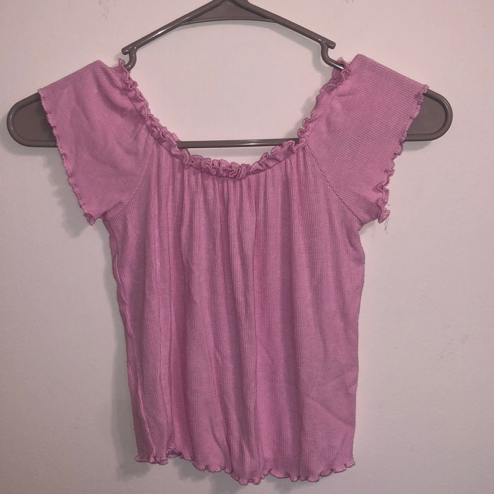 Pink Off the Shoulder Top